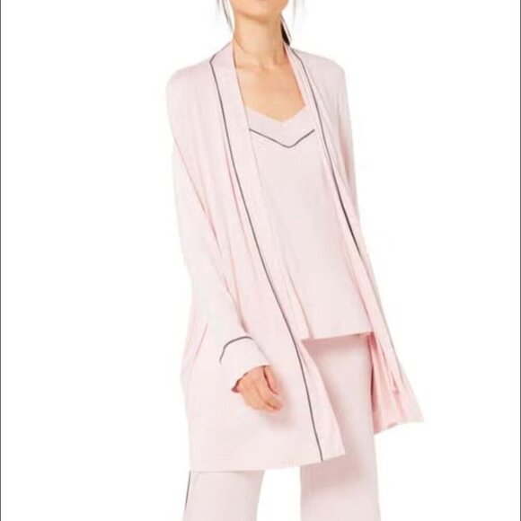 A Pea In The Pod Maternity Nursing 3 Piece Pajama Set Size Small Pink Sleepwear